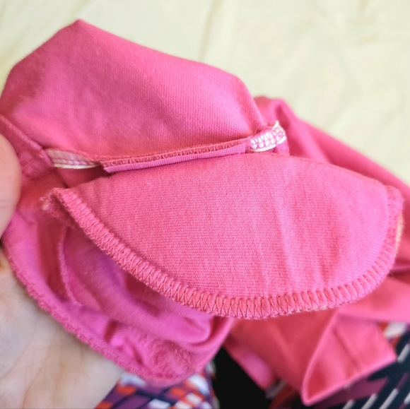 Lilly Pulitzer Vintage pink butterfly embroidered short sleeved top - Picture 6 of 7